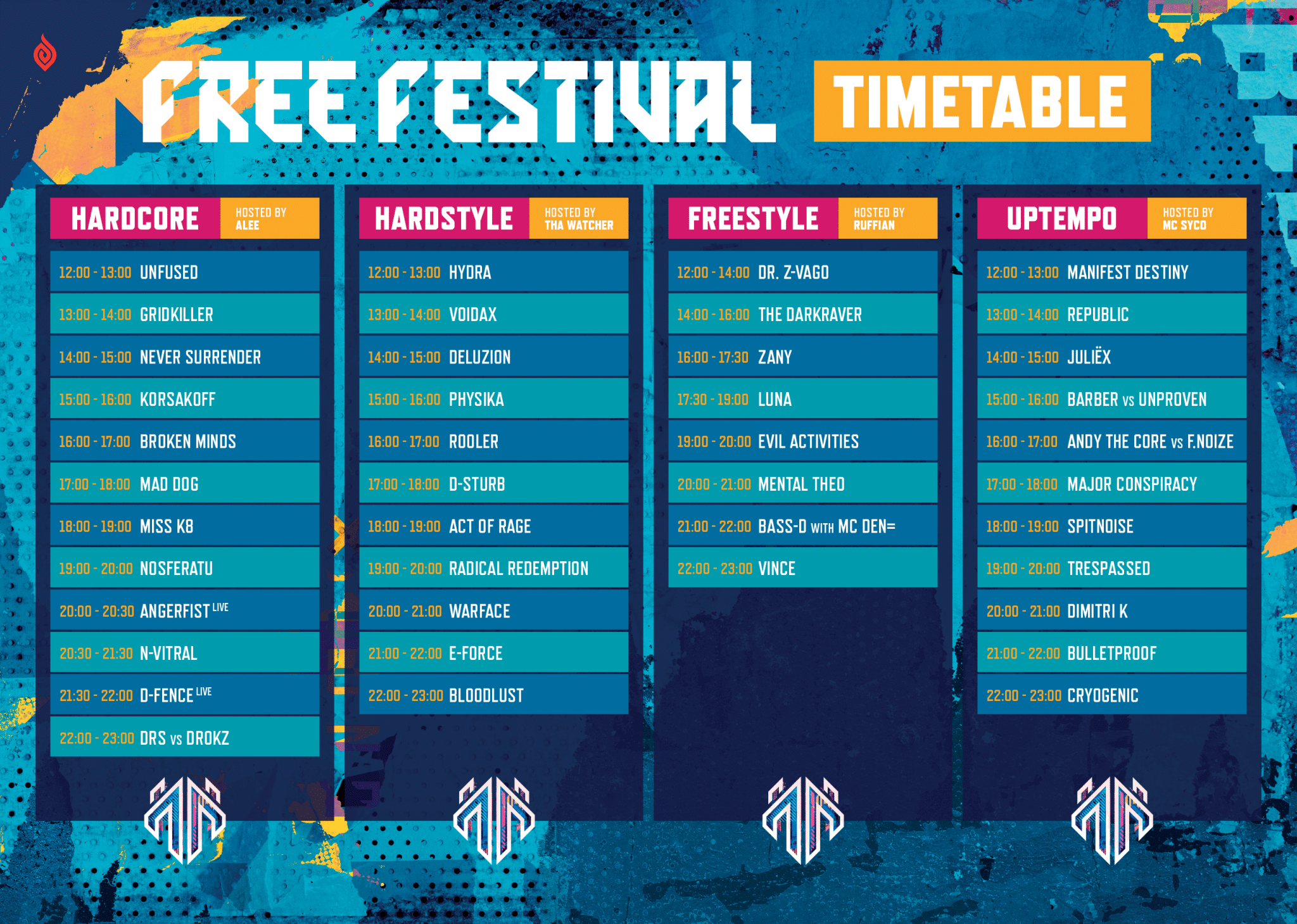 Check the Free Festival timetable and final info! Art of Dance